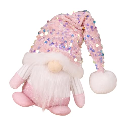 Klaisy Weihnachtliches Zwergen-Spielzeug, Pailletten-Hut/Kleid, weicher Stoff, Sammlerstück, Plüsch-Spielzeug für Valentinstag, Muttertag Klaisy Weihnachtliches Zwergen-Spielzeug, Pailletten-Hut/Kleid, weicher Stoff, Sammlerstück, Plüsch-Spielzeug für Valentinstag, Muttertag von Klaisy