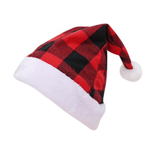 Klaisy Weihnachtsdekoration Plüsch Santa Hat Party Dress Up New Year Bühne Requisiten Bobble Weihnachten Family Geting Headwear Klaisy Weihnachtsdekoration Plüsch Santa Hat Party Dress Up New Year Bühne Requisiten Bobble Weihnachten Family Geting Headwear von Klaisy