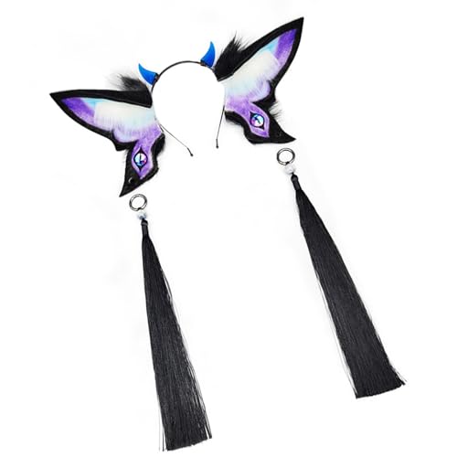 Klaisy Zartes Tierohren-Haarband für Cosplay-Enthusiasten, Anime-Liebhaber, Haarteile, Cartoon-Halloween-Kostüm-Accessoire, einzigartiges Kostüm-Kopfschmuck Klaisy Zartes Tierohren-Haarband für Cosplay-Enthusiasten, Anime-Liebhaber, Haarteile, Cartoon-Halloween-Kostüm-Accessoire, einzigartiges Kostüm-Kopfschmuck von Klaisy
