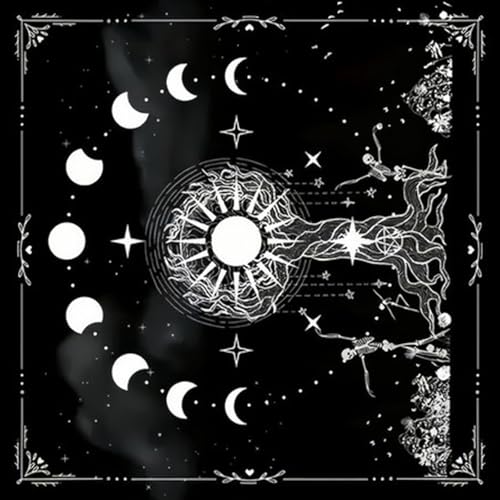 Mystical Moons Star Mustered Tarot Tisch Bedeckt Tarot Karten Lesen Von Tuch Für Tarot Lesungen Und Brettspiel von Klaisy