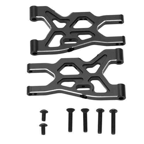 Klanata 1/8 RC Lower Swing Arm - Vorderradaufhängelarm -Upgrade mit Vibrationsreduzierung, langlebige Lenkkomponenten für RC -Autos und LKWs (Schwarz) von Klanata