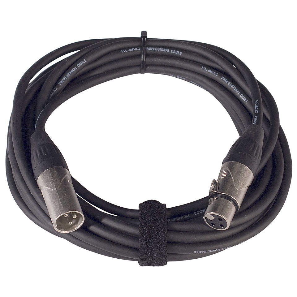 Klang MicCable 6 m black Mikrofonkabel von Klang