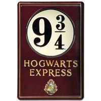 HARRY POTTER - Blechschild Prägung - Platform 9 3/4 von Klangundkleid.de GmbH