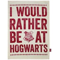 Harry Potter Geschirrtuch - I would rather be at Hogwarts - 65 x 45cm Harry Potter Geschirrtuch - I would rather be at Hogwarts - 65 x 45cm von Klangundkleid.de GmbH
