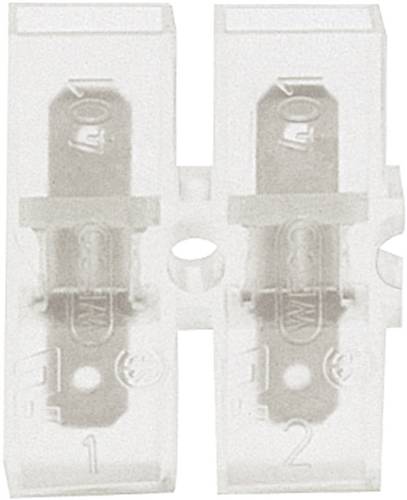 Klauke 8052 Flachsteckverbinder Steckbreite: 4.8mm Steckdicke: 0.8mm 180° Vollisoliert Transparent von Klauke