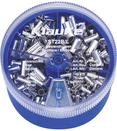 Klauke ST22B Aderendhülsen-Sortiment 4mm² 16mm² Silber 440 Teile von Klauke