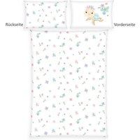 Herding 2685360063 - babybest® Flanell-Bettwäsche, Little Turtle, Baumwolle, 40x60/100x135 cm von Klaus Herding GmbH