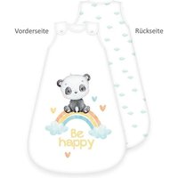 Herding 3385235231 - babybest® Babyschlafsack, Regenbogen Panda, Baumwolle, 90x45cm von Klaus Herding GmbH