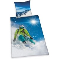 Herding 4459251050 - Young Collection, Ski Fahrer, Bettwäsche-Set, Cotton, blau, 80x80cm, 135x200cm Herding 4459251050 - Young Collection, Ski Fahrer, Bettwäsche-Set, Cotton, blau, 80x80cm, 135x200cm von Klaus Herding GmbH