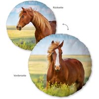 Herding 5424210218 - Kissen Pferde, Wende-Rundkissen, 100% Polyester, 50cm, Herding 5424210218 - Kissen Pferde, Wende-Rundkissen, 100% Polyester, 50cm, von Klaus Herding GmbH