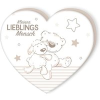 Herding 5440201093 - babybest® Herzkissen Kleiner Lieblingsmensch, 100% Polyester, 33x29 cm von Klaus Herding GmbH