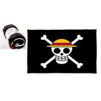 Herding 7664401036 - Flauschdecke One Piece, Totenkopf-Design, Skull, Polyester, 150x200 cm, Wolldecke von Klaus Herding GmbH