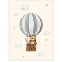 Klaus Hering 1440293014 - babybest® Microfaserflausch-Decke, Ballonfahrt, 75x100 cm von Klaus Herding GmbH