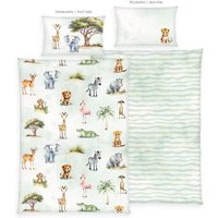 Klaus Hering 2485303063 - babybest® Bettwäsche, Safari, Made in Green, 40x60+100x135 cm von Klaus Herding GmbH