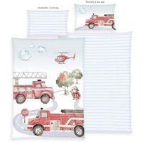 Klaus Hering 2485416063 - babybest® Bettwäsche, Feuerwehr, Made in Green, 40x60+100x135 cm von Klaus Herding GmbH