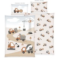 Klaus Hering 2485435063 - babybest® Bettwäsche, Baustelle, Made in Green, 40x60+100x135 cm von Klaus Herding GmbH