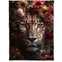 Klaus Hering 7659445036 - WILDFLOWERS Wellsoft-Flauschdecke, Wild Flowers Leopard, 150x200 cm Klaus Hering 7659445036 - WILDFLOWERS Wellsoft-Flauschdecke, Wild Flowers Leopard, 150x200 cm von Klaus Herding GmbH