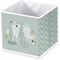 Klaus Hering 8585210196 - babybest® Aufbewahrungsbox, Nordic Forest , 30x30x30 cm von Klaus Herding GmbH