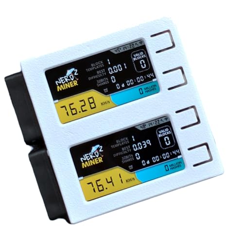Kleagary Für NerdMiner V2 DUO 156K/S Dual Screen BTC Solo Lotterie Miner Bitcoin Nerd Miner Weiß Kleagary Für NerdMiner V2 DUO 156K/S Dual Screen BTC Solo Lotterie Miner Bitcoin Nerd Miner Weiß von Kleagary