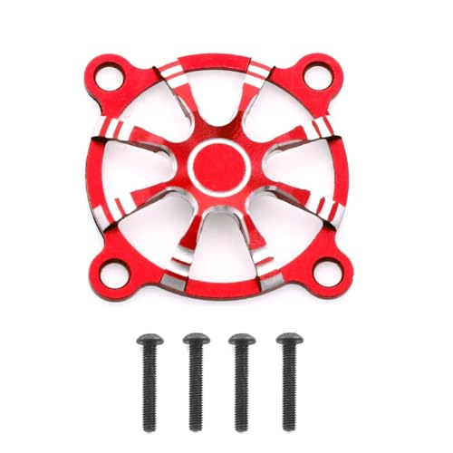 Kleagary Lüfterabdeckung aus Aluminiumlegierung, 30 x 30 mm, für RC-Motor, ESC, elektrische Regulierungsventilator-Schutzabdeckung, Rot von Kleagary