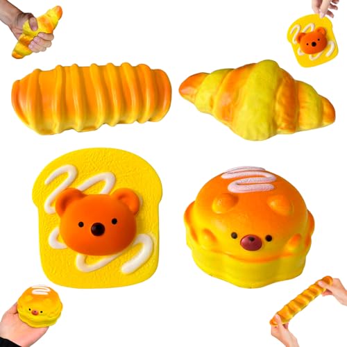 Kleemeiero 4 Stück Squishy Spielzeug Hamburger Simulation Lebensmittel Stressabbau Spielzeug Croissants und Toast Squeeze Toys Antistress Squishy Spielzeug Kawaii Soft Sinnesspielzeug für Kinder Kleemeiero 4 Stück Squishy Spielzeug Hamburger Simulation Lebensmittel Stressabbau Spielzeug Croissants und Toast Squeeze Toys Antistress Squishy Spielzeug Kawaii Soft Sinnesspielzeug für Kinder von Kleemeiero