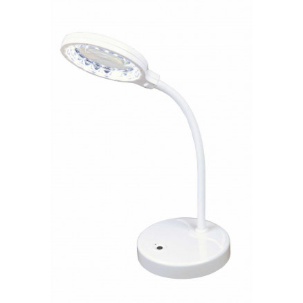 Kleiber LED Tischlampe mit Lupe Weiß 28,5cm von Kleiber