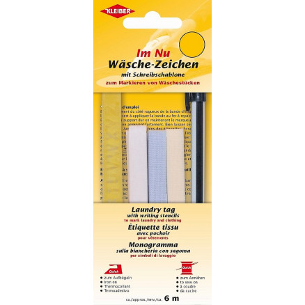 Kleiber Wäsche-Zeichen/Markierer Set 3 Farben 1cm - 9m von Kleiber
