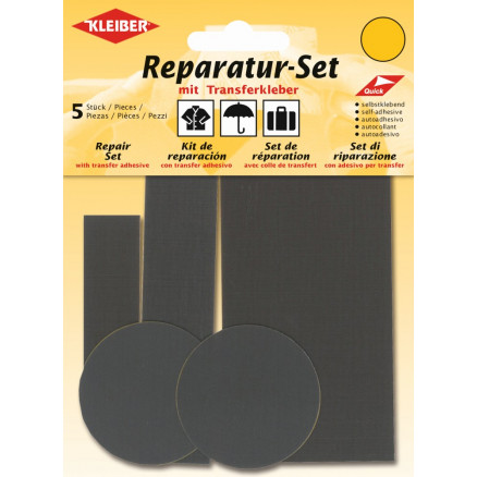 Kleiber selbstklebendes Reparatur-Set Polyamid Grau versch. Größen von Kleiber