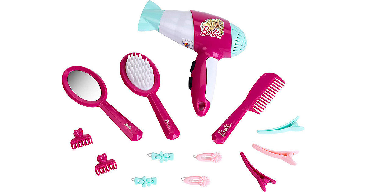 Barbie Frisierset, mit Fön/Haartrockner, Styling von klein