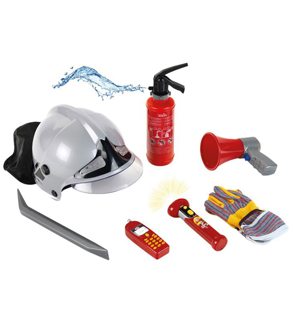 Klein Feuerwehr-Set - Licht und Wasserspray - 7 st. - Rot - Klein - One Size - Kostüme Klein Feuerwehr-Set - Licht und Wasserspray - 7 st. - Rot - Klein - One Size - Kostüme von Klein