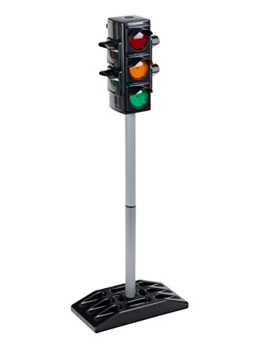 Klein Theo Ampel | Batteriebetriebene Verkehrsampel mit manuellem oder automatischem Ampelzyklus | Maße: 27 cm x 12,5 cm x 72,5 cm hoch | Spielzeug für Kinder ab 3 Jahren von Klein