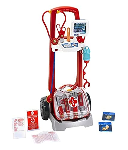 Theo Klein 4300 Arztwagen I Arztkoffer mit Zubehör I Leicht zu montieren I Spielzeug für Kinder ab 3 Jahren von Klein