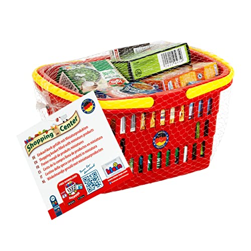 Klein Theo 7218 Einkaufskorb I gefüllt mit Deutschen Produkten für den Kaufladen I Spielzeug für Kinder ab 2 Jahren von Klein