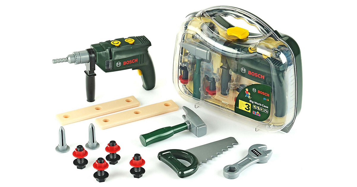 BOSCH Bohrmaschine im Koffer mit Zubehör von klein