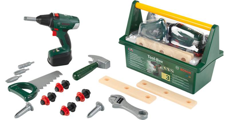BOSCH Werkzeug Box mit Akkuschrauber von klein
