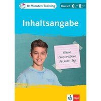 10-Minuten-Training Deutsch Aufsatz Inhaltsangabe 6. - 8. Klasse von Klett Lerntraining bei PONS Langenscheidt