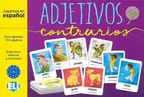 Klett Sprachen GmbH Adjetivos y contrarios. Gamebox: Spiel à 2 x 65 Karten mit Adjektiven und ihren Gegensätzen, 1 Joker- und 1 Ereigniskarte + Spielanleitung von Klett