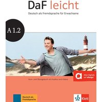DaF leicht. Kurs- und Übungsbuch + DVD-ROM A1.2 von Klett Sprachen GmbH