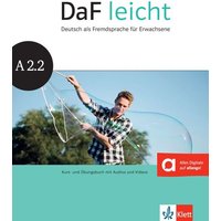 DaF leicht. Kurs- und Übungsbuch + DVD-ROM A2.2 von Klett Sprachen GmbH