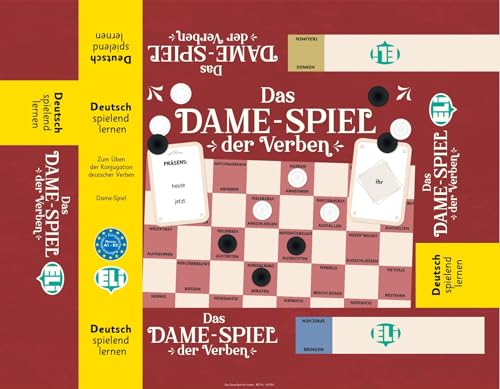 Klett Sprachen GmbH Das Dame-Spiel der Verben: Deutsch spielend Lernen. 4 Damebretter, 20 Karten, 60 Spielsteine, Handreichung von Klett