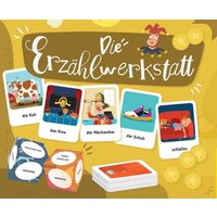 Die Erzählwerkstatt. 132 Karten, 2 Würfel, 60 Spielmarken, 1 Spielanleitung von Klett Sprachen GmbH