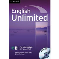 English Unlimited B1 - Pre-Intermediate. Self-study Pack with DVD-ROM von Klett Sprachen GmbH