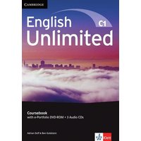 English Unlimited C1 - Advanced / Coursebook with e-Portfolio DVD-ROM + 3 Audio-CDs von Klett Sprachen GmbH