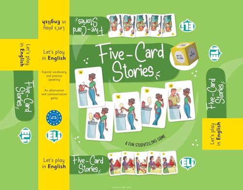 Five-Card Stories: A Fun Storytelling Game. Spiel mit 2X 100 Spielkarten, Würfel und Spielanleitung von Klett Sprachen GmbH