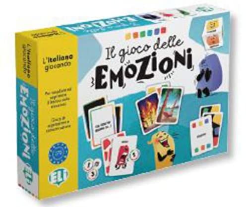 Il gioco Delle emozioni. Gamebox: Gamebox mit 132 Karten, Farbwürfel, 60 Spielmarken und Anleitung von Klett Sprachen GmbH