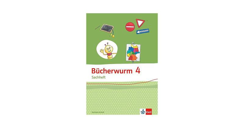 Buch - Bücherwurm Sachheft, Ausgabe Brandenburg, Sachsen-Anhalt und Thüringen: 4. Schuljahr, Arbeitsheft  Sachsen-Anhalt von Klett Verlag