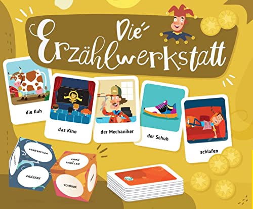 Die Erzählwerkstatt. 132 Karten, 2 Würfel, 60 Spielmarken, 1 Spielanleitung: Deutsch spielend Lernen Die Erzählwerkstatt. 132 Karten, 2 Würfel, 60 Spielmarken, 1 Spielanleitung: Deutsch spielend Lernen von Klett