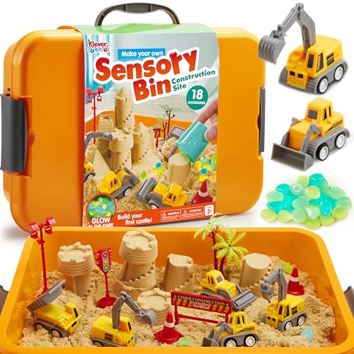 Klever Kits Magic Sand Set Spielsand Baustelle Kinder Koffer Spielsand für Kinder,Baustellen Sandkasten mit 18 Zubehörteilen,Leuchtenden Steinen,Zaubersand Sandspielzeug für Jungen ab 3 4 5 6 7 8 9 Klever Kits Magic Sand Set Spielsand Baustelle Kinder Koffer Spielsand für Kinder,Baustellen Sandkasten mit 18 Zubehörteilen,Leuchtenden Steinen,Zaubersand Sandspielzeug für Jungen ab 3 4 5 6 7 8 9 von Klever Kits