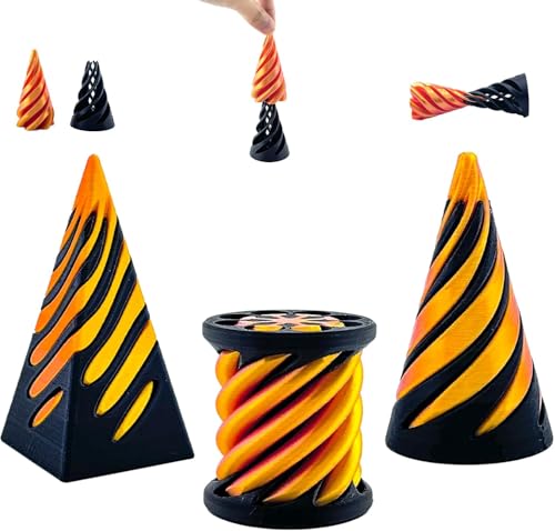 3 Packs Impossible Cone, Spiral Cone Fidget Toy, Impossible Cones passthrough Impossible Pyramid for Relaxing, Spiral Fidget Toy passthrough Impossible Cone,Birthday for Adults & Kids (3pcs) von Klhamky