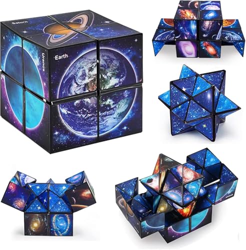 Spielzeug für Jungen Alter 8-12 Geschenke, Infinity Cube Fidget Spielzeug für Kinder Star Würfel für Geburtstagsgeschenke Geschenkideen (Starry Sky) von Klhamky